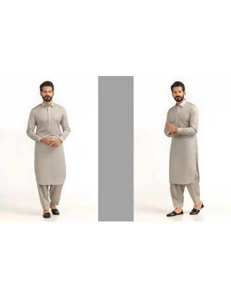 2 Pce Men's  Cotton Unstitched suit 