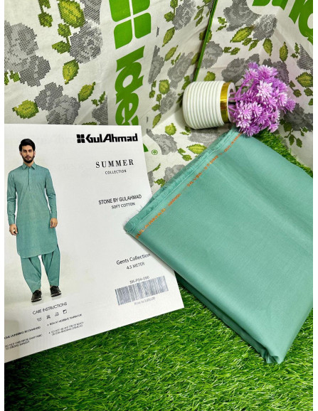 2 Pce Men's  Cotton Unstitched suit 