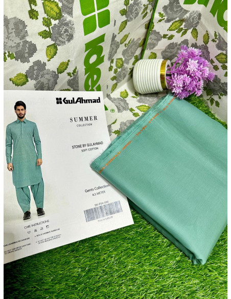 2 Pce Men's  Cotton Unstitched suit 