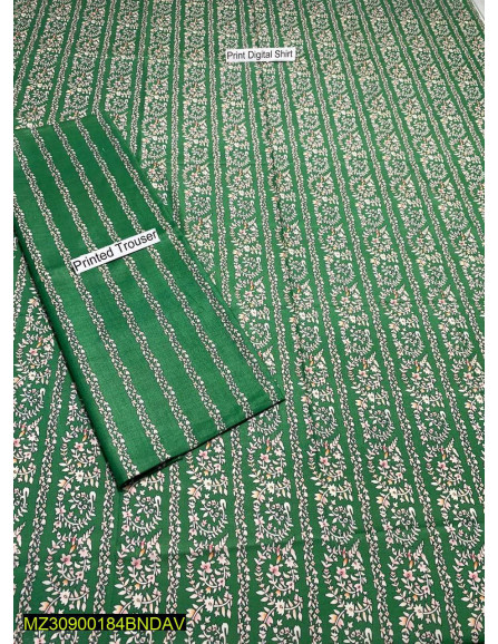 2 pce lawn Unstitched Suit 