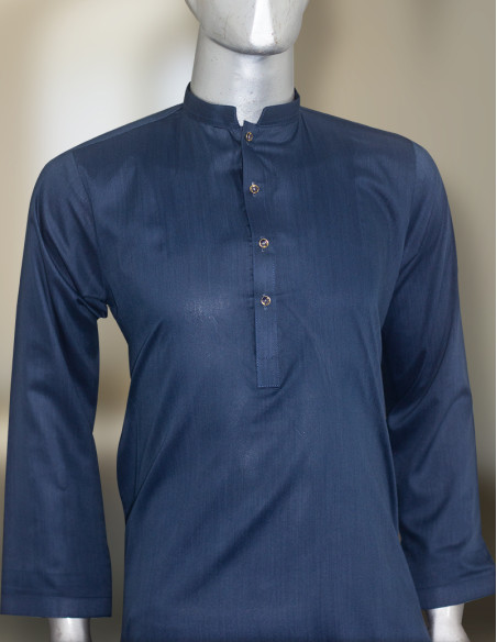 Men Ready to wear Blue Maloki Kurta Pajama/Trouser by Kurta Dukan
