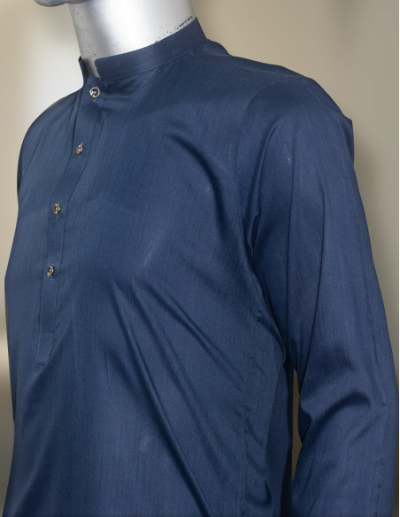 Men Ready to wear Blue Maloki Kurta Pajama/Trouser by Kurta Dukan