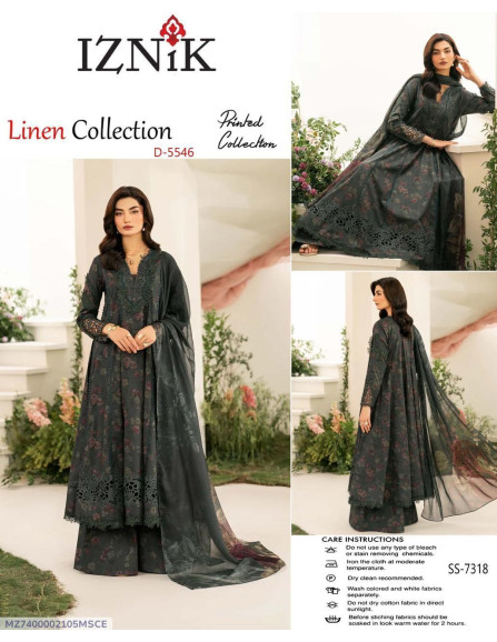 3 Pcs Women's Unstitched Digital suite 