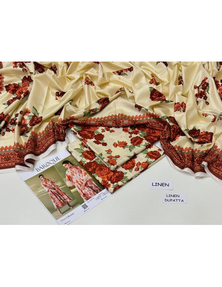 3 Pcs Women's Unstitched Digital suite 