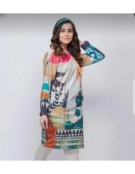 1 Pcs Women's Unstitched suit 