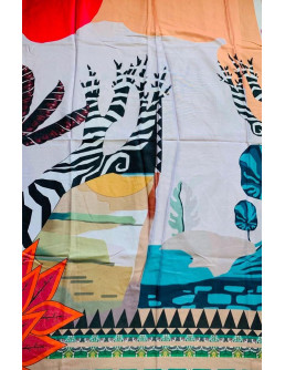 1 Pcs Women's Unstitched suit  2