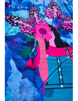 1 Pcs Women's Unstitched suit  2