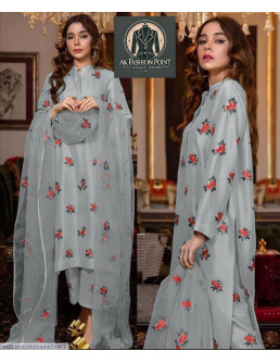 3 Pcs Women's Stitched Silk...