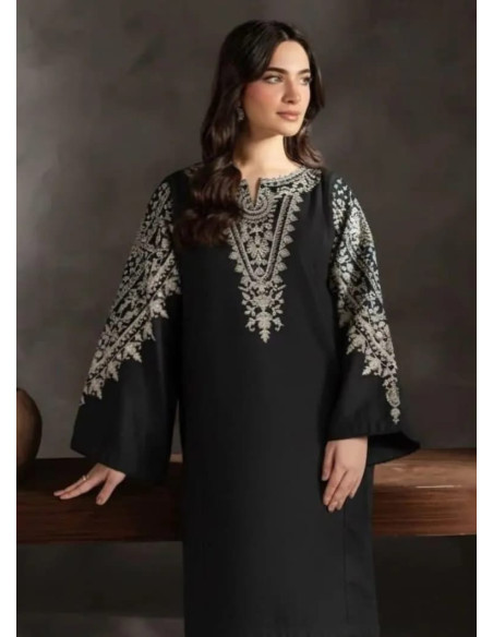 3 Pcs Women's Unstitched Embroidered 