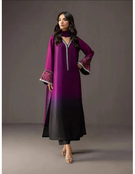 Stylish 3 Pcs woman unstitched-fabric...