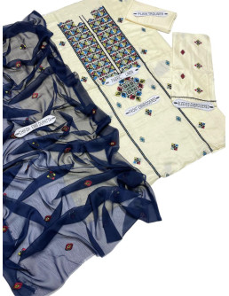 3 Pcs Women's Unstitched...