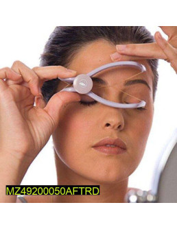 Side face hair threading...