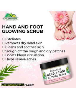 Hand and foot glowing scrub