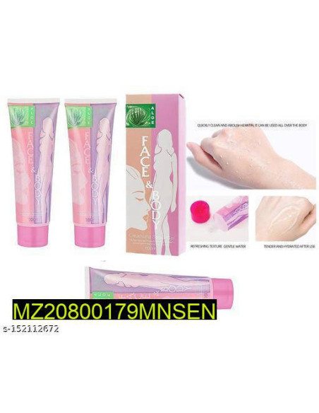 Skin brightening and cleansing scrub gel