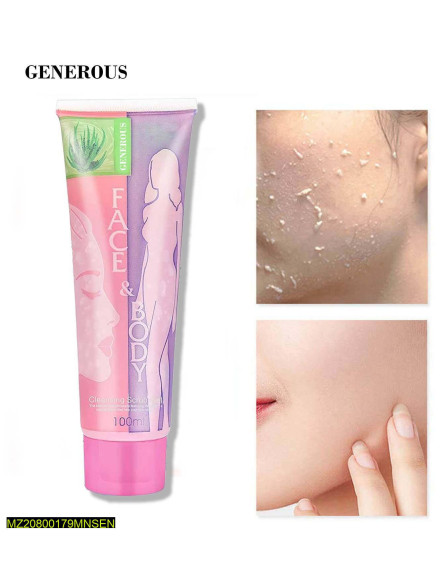 Skin brightening and cleansing scrub gel