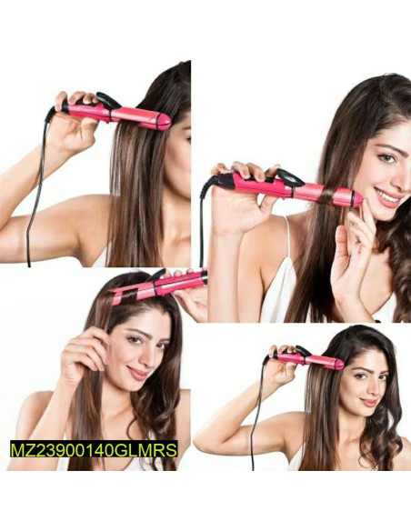 2 in 1 hair straightener and curler