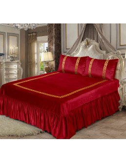3PC Embossed Velvet Aplic... 2
