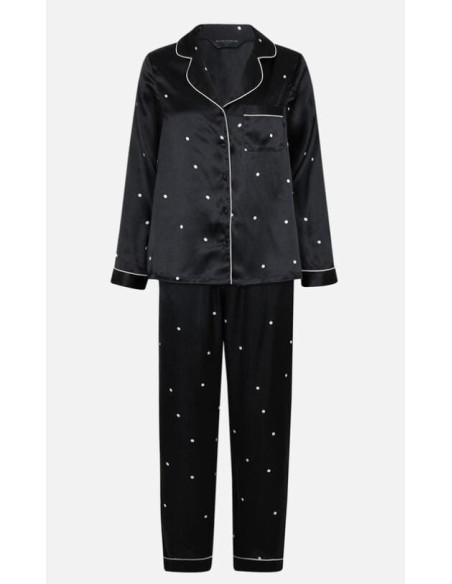 Silk night suit for women With Ponytail